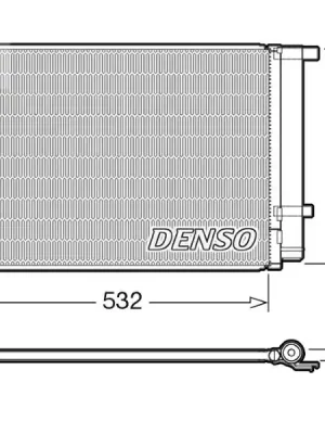 Kondenzátor, klimatizace DENSO DCN41005 Doprava Zdarma