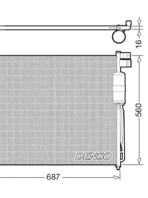 Kondenzátor, klimatizace DENSO DCN46037 Koupit Online