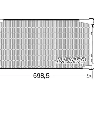 Aktuální Kondenzátor, klimatizace DENSO DCN50115