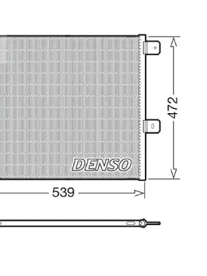 Kondenzátor, klimatizace DENSO DCN99077 Objednat Nyní