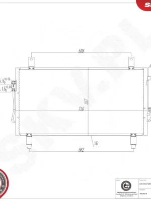 Omezená Nabídka Kondenzátor, klimatizace ESEN SKV 86SKV182