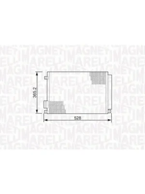 Sezónní Sleva Kondenzátor, klimatizace MAGNETI MARELLI 350203497000