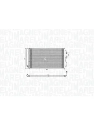 Oblíbený Kondenzátor, klimatizace MAGNETI MARELLI 350203751000