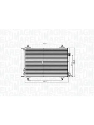 Kondenzátor, klimatizace MAGNETI MARELLI 350203820000 Nízká Cena