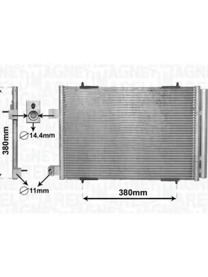 Levný Kondenzátor, klimatizace MAGNETI MARELLI 350203855000