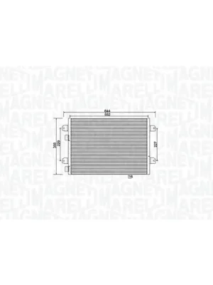 Doprava Zdarma Kondenzátor, klimatizace MAGNETI MARELLI 350203931000