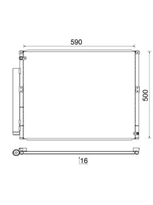 Koupit Online Kondenzátor, klimatizace MAHLE AC 836 000S