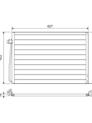 Víkendová Akce Kondenzátor, klimatizace VALEO 817850