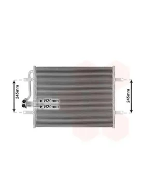 Kondenzátor, klimatizace VAN WEZEL 58015702 Akční Nabídka