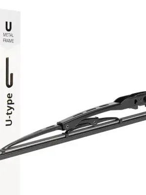 Ověřený Kovový stěrač U-Type 14" 350mm s úchytem typu "U" AMIO-04004