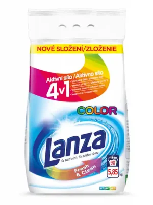 Lanza, Fresh&Clean Color prášek na praní 5,85kg=90pd Levný