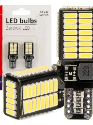 LED CANBUS BULBS PRO series T15e W16W 54x4014 SMD White 12V/24V AMIO-03724 Cenově Výhodný