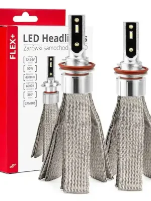 LED žárovky hlavního svícení FLEX+ H8 H9 H11 H16 canbus 6000K 12V 24V AMIO-03663 Kup Teď