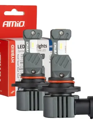 LED žárovky hlavního svícení Hybrid série HIR2 6000K Canbus 60W AMIO-04119 Tovární Cena