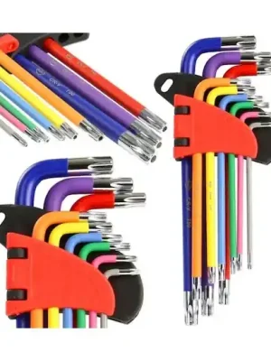 Víkendová Akce L-klíče TORX, sada 9ks, T10-T50, 125mm BJC