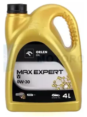 MOTOROVÝ OLEJ ORLEN OIL MAXEXPERT V 0W-30 4L Víkendová Akce