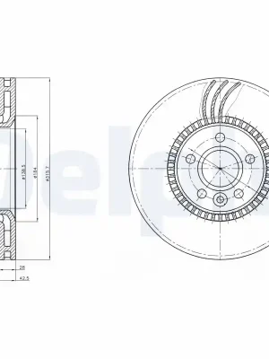 Brzdový kotouč DELPHI BG4123 Nejprodávanější
