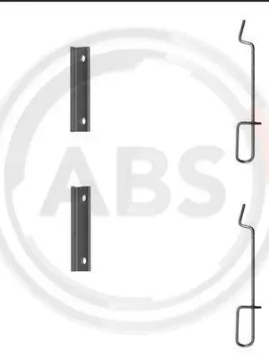 Sada příslušenství, obložení kotoučové brzdy A.B.S. 1125Q Vysoce Kvalitní