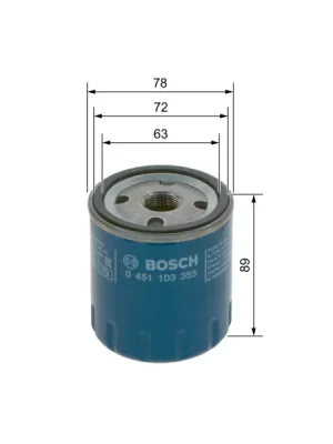 Ověřený Olejový filtr BOSCH 0 451 103 355