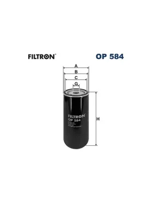 Olejový filtr FILTRON OP 584 Finální Výprodej