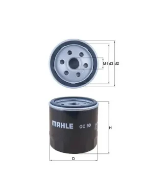 Aktuální Olejový filtr MAHLE OC 90