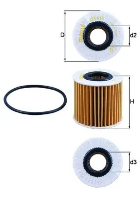 Olejový filtr KNECHT OX414D2 Sezónní Sleva
