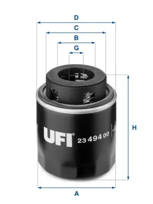 Olejový filtr UFI 23.494.00 Značkový