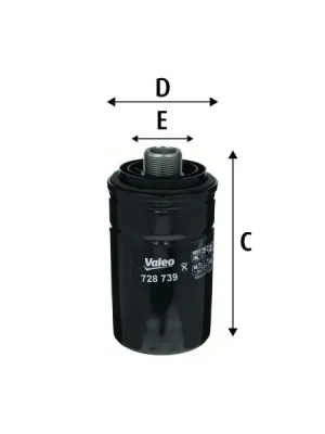 Olejový filtr VALEO 728739 Ihned K Objednání