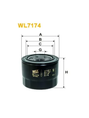 Olejový filtr WIX FILTERS WL7174 Autentický