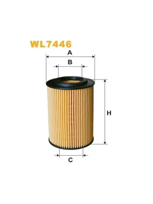 Cenově Výhodný Olejový filtr WIX FILTERS WL7446