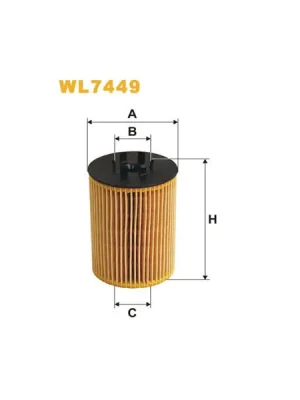 Olejový filtr WIX FILTERS WL7449 Rychlé Dodání