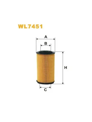 Kup Teď Olejový filtr WIX FILTERS WL7451