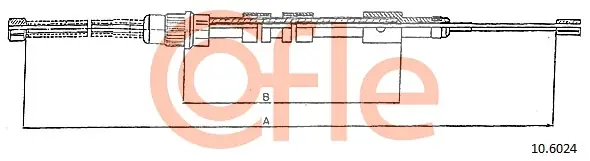 Tažné lanko, parkovací brzda COFLE 106024 Oblíbený