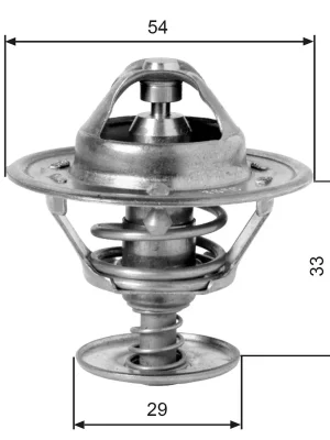 Ověřený Termostat, chladivo GATES TH12988G1