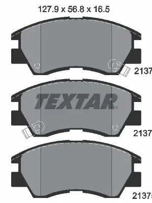 Sada brzdových destiček, kotoučová brzda TEXTAR 2137301 Must-Have