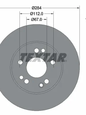 Vrácení Zdarma Brzdový kotouč TEXTAR 92031803