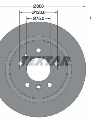 Brzdový kotouč TEXTAR 92042600 Omezená Nabídka