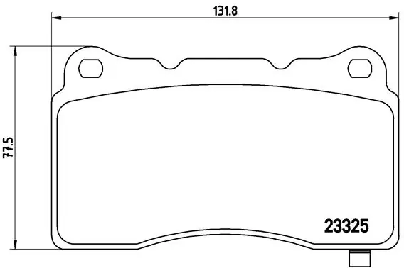 Horká Nabídka Sada brzdových destiček, kotoučová brzda BREMBO P59079