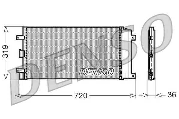Kondenzátor, klimatizace DENSO DCN09042 Koupit Online