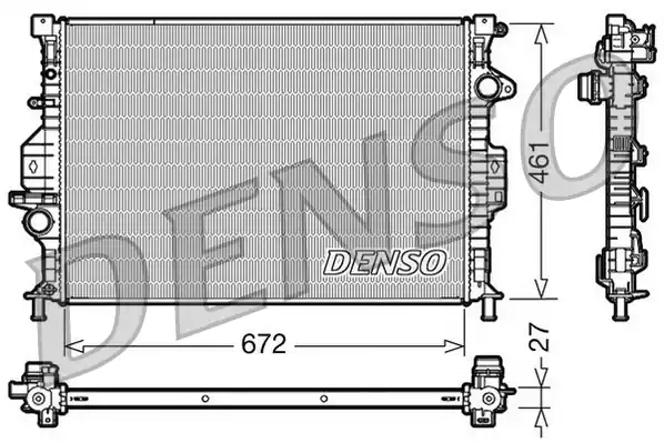 Nejlepší Volba Chladič, chlazení motoru DENSO DRM10069