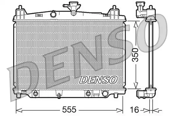Chladič, chlazení motoru DENSO DRM44018 Autentický