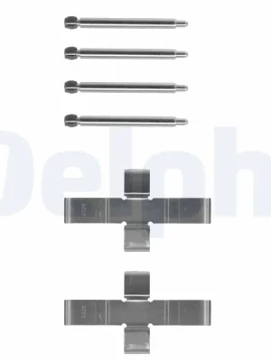 Sada příslušenství, obložení kotoučové brzdy DELPHI LX0047 Rychlé Dodání