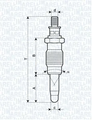 Žhavicí svíčka MAGNETI MARELLI 062900005304 Nová Kolekce
