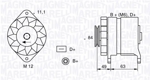 Generátor MAGNETI MARELLI 063321044010 Cenově Výhodný
