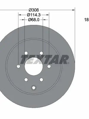 Cenová Bomba Brzdový kotouč TEXTAR 92296403