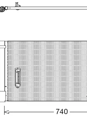 Kondenzátor, klimatizace DENSO DCN02027 Značkový