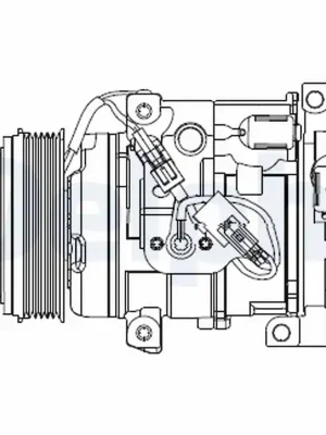 Kompresor, klimatizace DELPHI CS20508 Přímo Od Výrobce