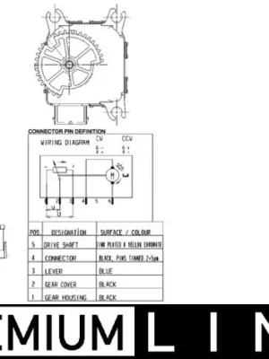Levný Nastavovací prvek, směšovací klapka MAHLE ORIGINAL AA 14 000P
