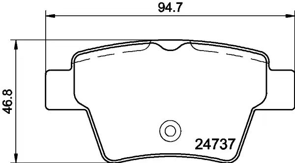 Sada brzdových destiček, kotoučová brzda HELLA 8DB 355 013-851 Značkový