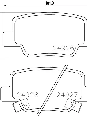 Finální Výprodej Sada brzdových destiček, kotoučová brzda HELLA 8DB 355 014-891